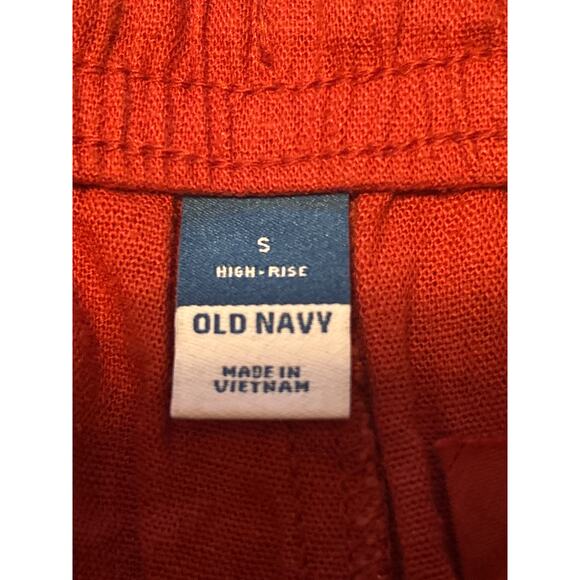 NWOT Old Navy Women's Rust Color Shorts Elastic Waist Drawstring Size Small - Picture 3 of 4